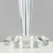 ValueLights Modern Clear Genuine K9 Crystal Table Lamp Base