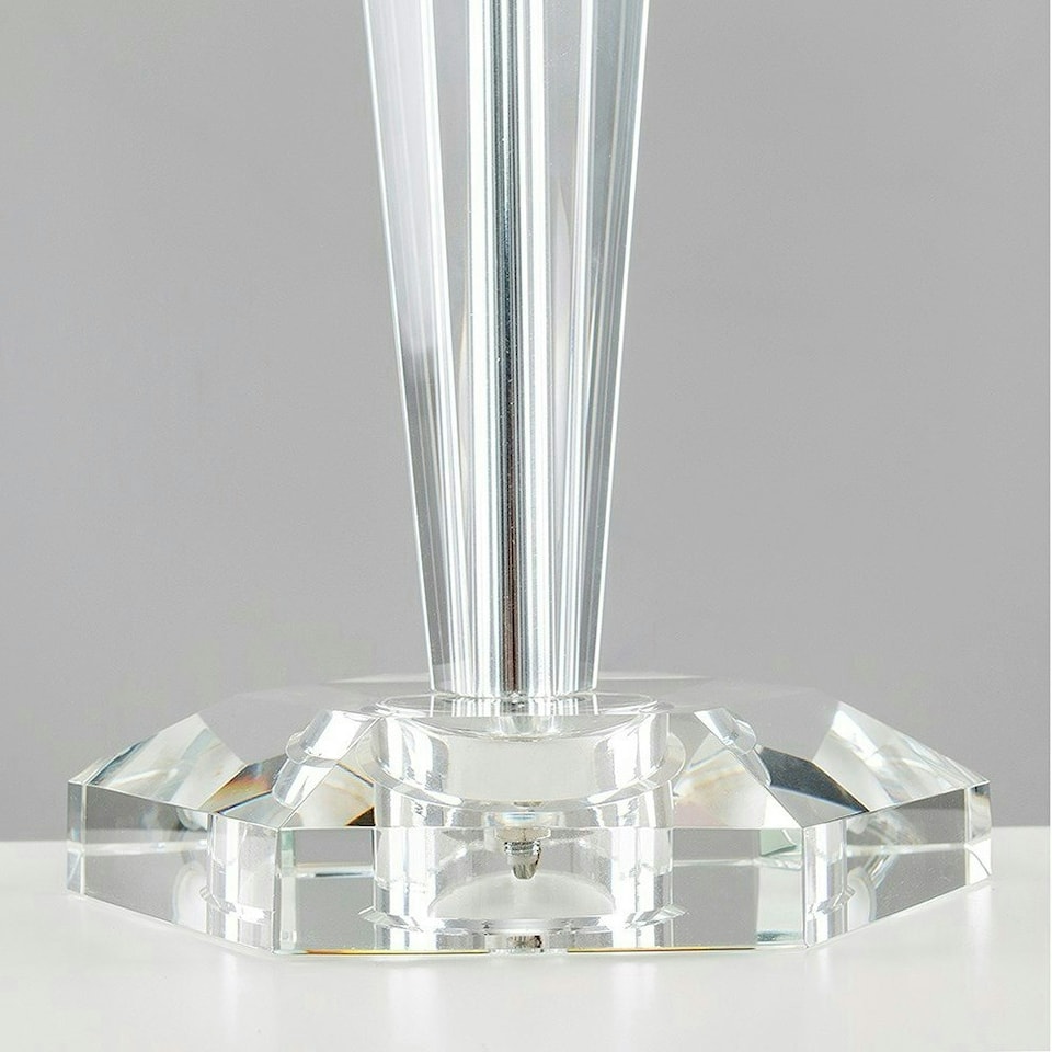 image 1 of ValueLights Modern Clear Genuine K9 Crystal Table Lamp Base