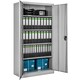 image 1 of Filing Cabinet Blain - 5 height-adjustable shelves, lockable doors | Grey | grey | 80 x 40 x 180 cm | 1