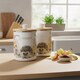 image 2 of Floral Hedgehog Compost Caddy - Metal 2L Decorative Kitchen Food Waste Bin
