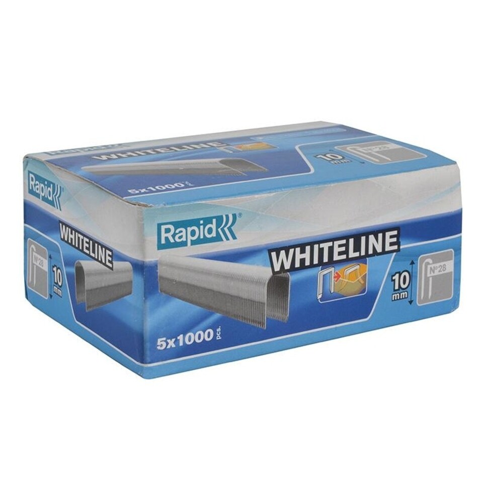 Rapid 28 Series Staples - White - 10mm leg length
