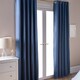image 2 of OHS Essentials Eyelet Blackout Thermal Curtain Pair - 66x72 inch | Blue | Arctic Blue