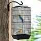 image 8 of PawHut 92cm Large Bird Cage with Stand, Perches, Food Bowls, Swing, Black