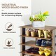 image 3 of COSTWAY 7-tier Double Shoe Storage Tower Rack Stand Brown Brown