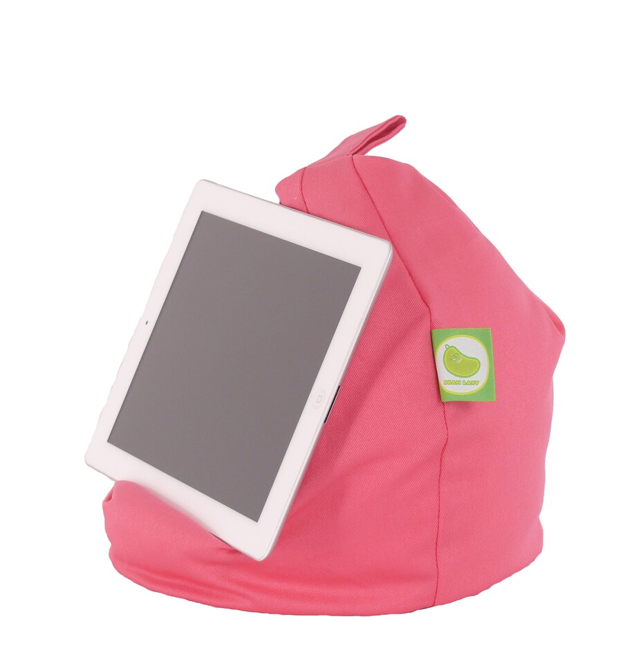 image 1 of Bean Lazy Hot Pink Tablet eReader and Book Mini Bean Bag