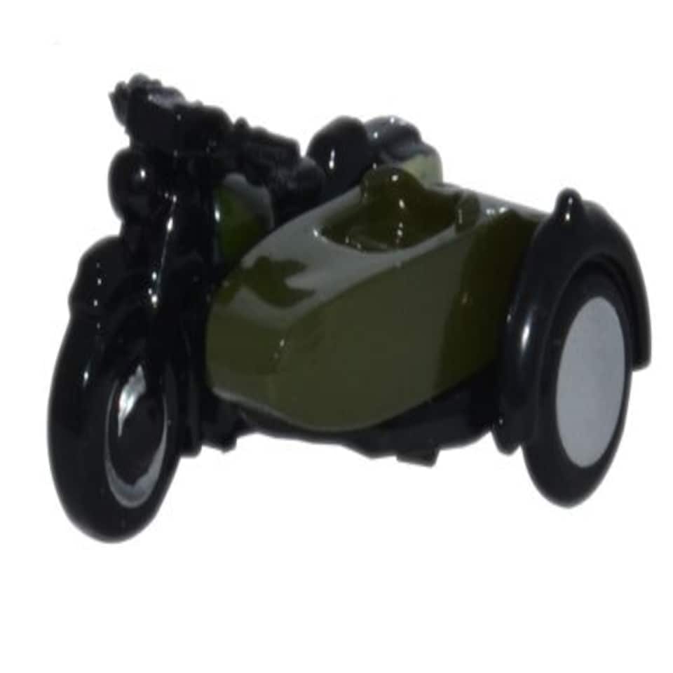 Oxford Diecast BSA Motorbike and Sidecar 34th Armoured Brigade