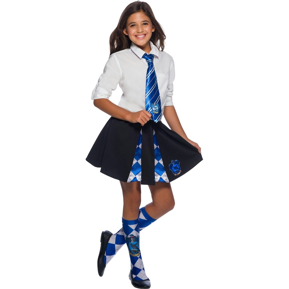 image 1 of Harry Potter Ravenclaw Tie - Blue/Silver - One Size