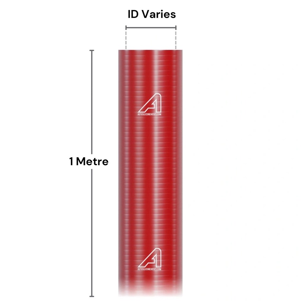 image 1 of Auto Silicone Hoses 35mm Red Silicone Straight Hose Coupler Connector Pipe Turbo Intercooler Radiator Coolant Air Intake