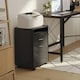 image 2 of HOMCOM 60cm Storage Cabinet w/ Drawer Open Shelf Metal Handles