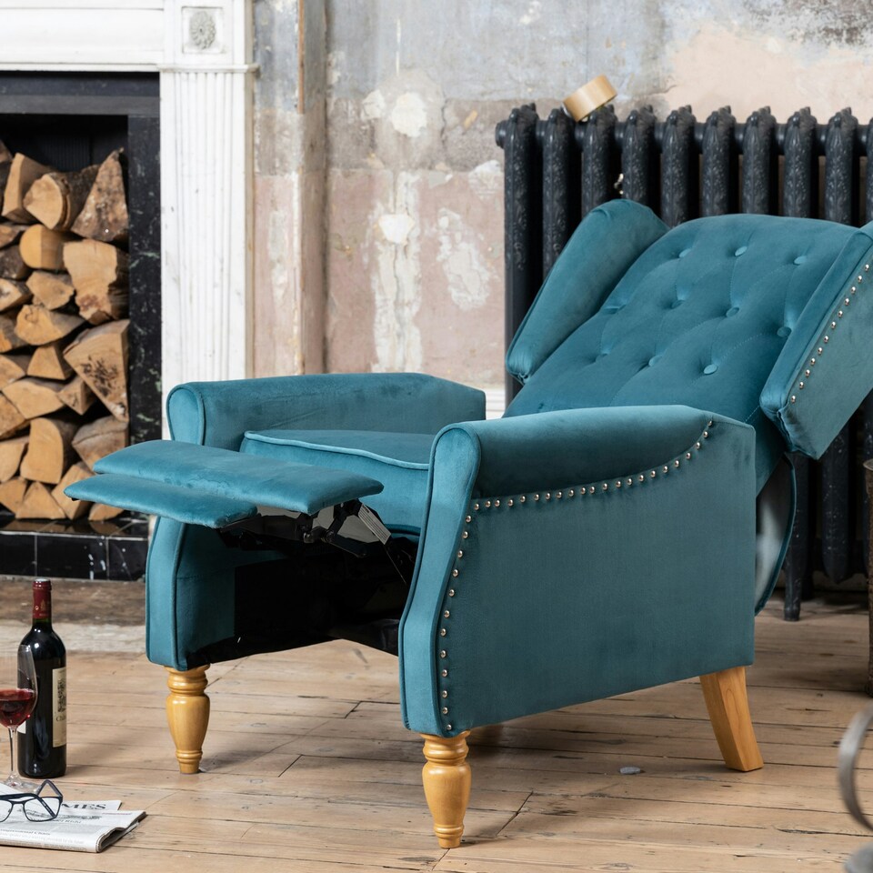 image 1 of Annapoli Recliner Armchair - Teal