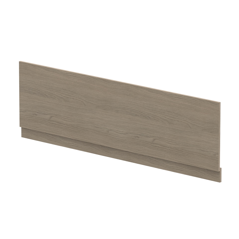 image 1 of 1800mm Bath MFC Front Panel & Plinth - Woodgrain Solace Oak | Brown | Solace Oak | 1