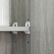 image 8 of kleankin Bathroom Mirror Cabinet, Wall Mounted Storage Cabinet with Adjustable Shelves, 3 Doors and Cupboards, Grey