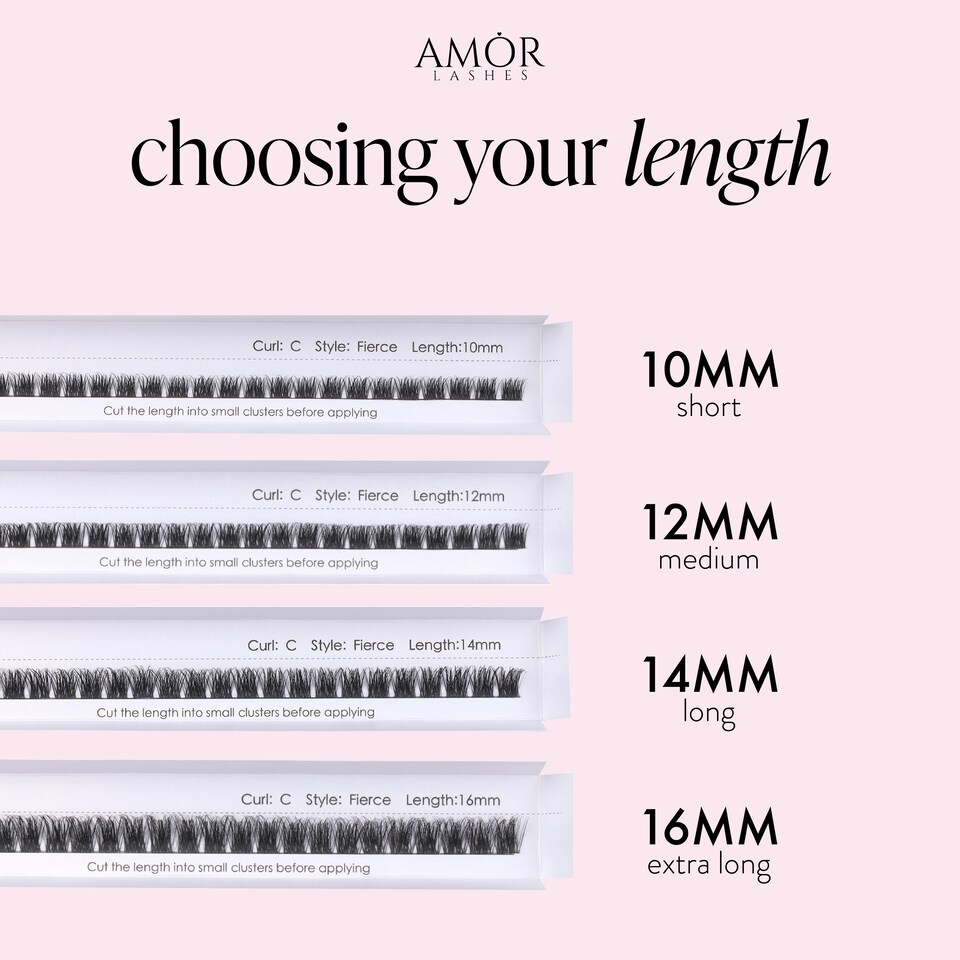 image 1 of House Of Amor - Eyelash Extensions - Fierce Length - Volume D Curl - Short