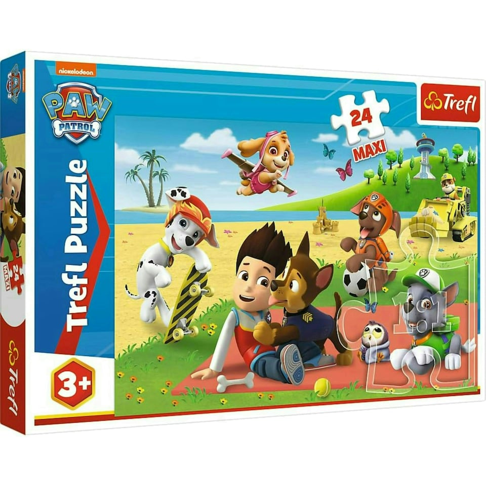 image 1 of Trefl Paw Patrol Fun on the Blanket Puzzle - 24 Pieces