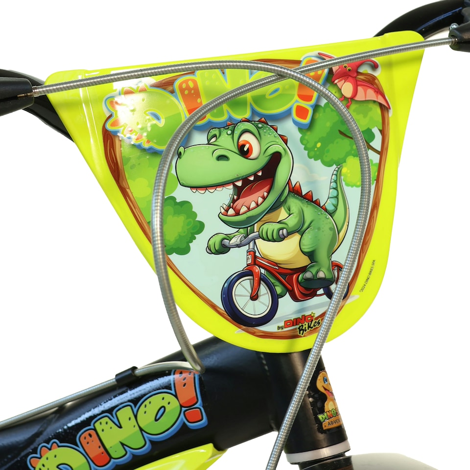 image 1 of Dino Kids Bike Dinosaur 14 Inch Bicycle | Black
