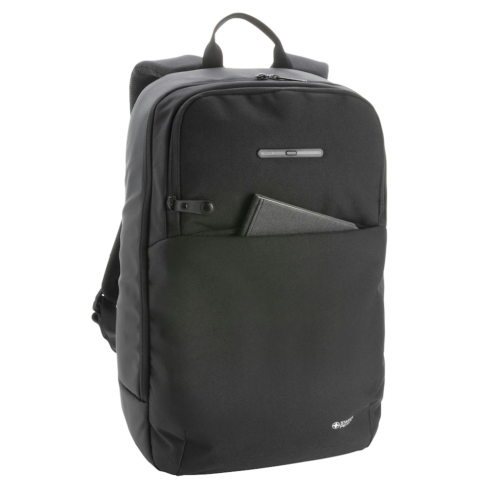 image 1 of Swiss Peak 18L Laptop Backpack - Black - One Size Black