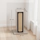 image 5 of PawHut Cat Scratching Post, 63 cm Tall Scratcher with Replaceable Scratching Board, Top Perch, Natural Sisal Scratch Mat, for Large Cats and Kittens, Oak