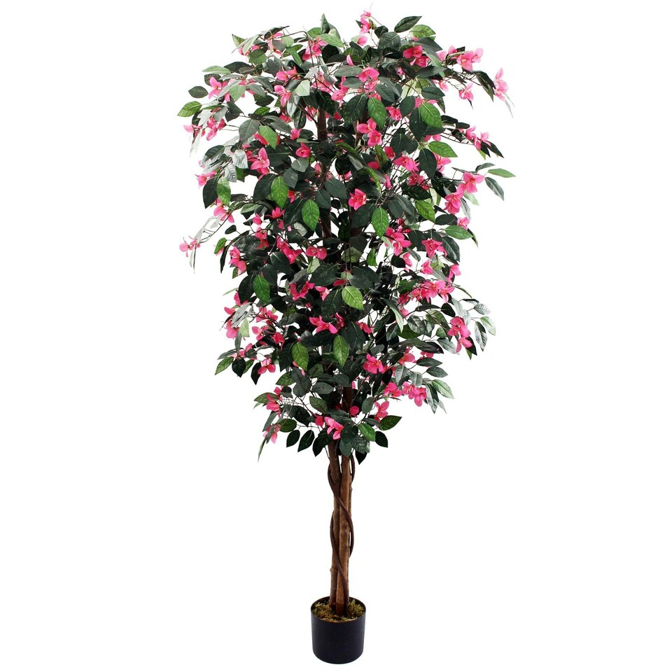 image 1 of 180cm Giant Artificial Pink Flowering Bougainvillea Tree