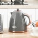 image 2 of HOMCOM Electric Kettle, 1.7L, Fast Boil, 3kW Cordless Water Kettle with Removable Washable Anti-scale Filter, Auto Shut-off, 360degree Swivel, UK Otter Thermostat, BPA Free, Grey