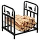 image 6 of Outsunny Firewood Log Rack Fireplace Log Holder w/ Handles Outdoor Indoor Black