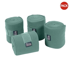 Shires Fleece Horse Bandages (Pack of 4) - Green - 11cm x 3m