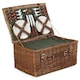 image 2 of 6 Person Green Tweed Classic Picnic Basket