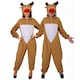 image 1 of Christmas Reindeer Onesie Brown | XL