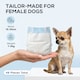 image 3 of PawHut Disposable Dog Diapers Female Dog Nappies 48 Count, XS, 15-33 cm