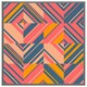 image 4 of Striped bright geometric pattern (Picture Frame) Brown | Oak | XL