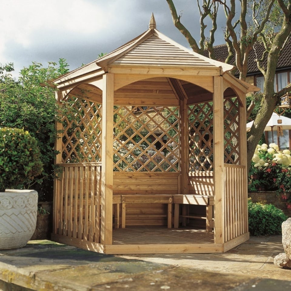 image 1 of Winchester Medium Gazebo - Pressure Treated Timber - L235 x W235 x H300 cm