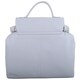 image 2 of Premium Soft Genuine Leather Cross Body Shoulder Bag, Detachable Strap | Grey | LightGrey