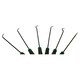 image 4 of 6pc 240mm Long Reach Hook And Pick Set For O Rings Hoses Clips Seals Clamps