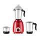 image 1 of GEEPAS 600W 3-in-1 Mixer Grinder | Stainless Steel Jars, Blades | Red