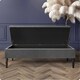 image 2 of Safar Plain 90cm Ottoman Storage Bench - Plush Velvet Shoe Bench - Steel Grey Upholstery Footstool with Storage