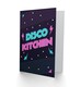 image 2 of Disco Kitchen Blue Pink 80s Retro Style Card