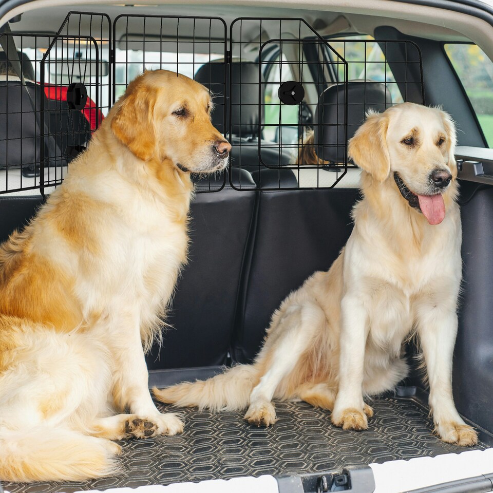 image 1 of PawHut Dog Guard for SUVs, Vehicles, Vans, Car Barrier with Adjustable Width