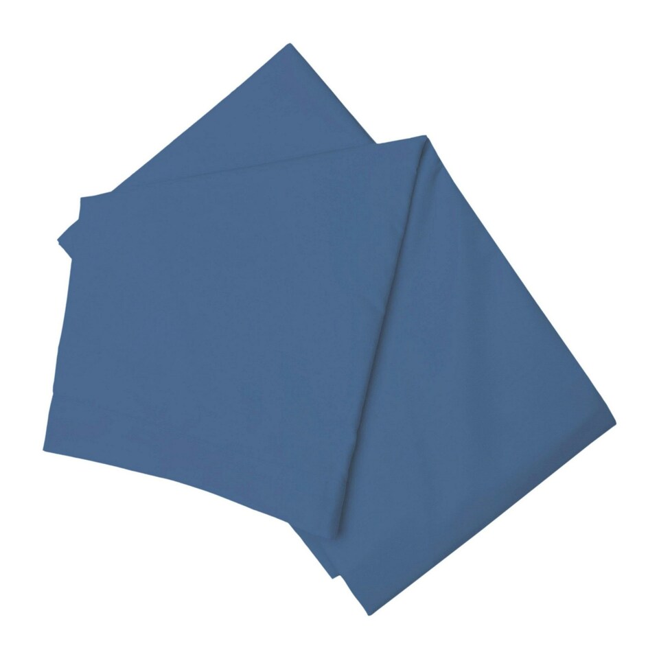 Belledorm Easycare Percale Flat Sheet - Cobalt - King/Superking