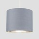 image 2 of ValueLights Reni Small Grey And Chrome Ceiling Pendant Shade