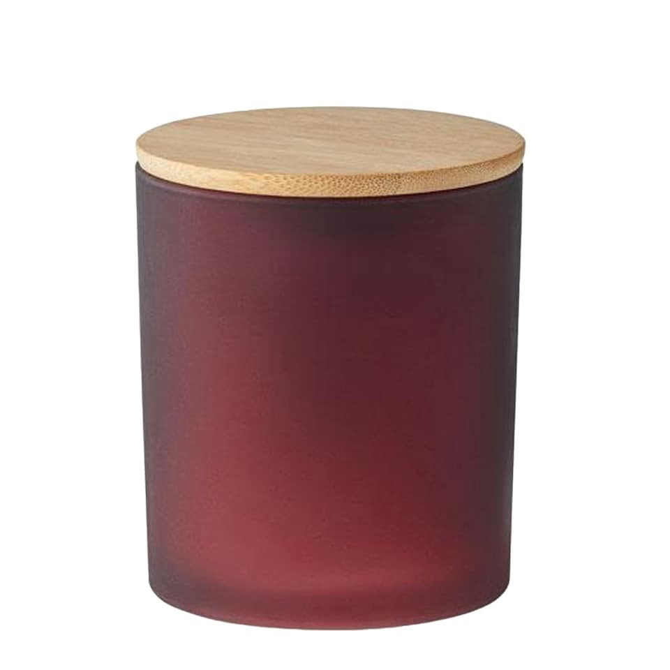 image 1 of MidOcean Keops Cinnamon Plant-Based Scented Candle - Burgundy - One Size | Purple