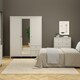 image 6 of Madrid Wardrobe with 2 Doors + 1 Mirror Door + 2 Drawers in Cashmere Cream