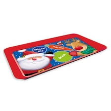 Santa's Snacks Christmas Reusable Plastic Treat Tray 29.5cm