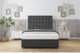 image 2 of Sloomy Alabama Graphite Dumfries Divan Bed Base 2 Drawers Same Side With 26 Inch Strutted Headboard | Grey | Graphite | Small Double | 1
