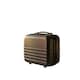 image 1 of ABS Hard Shell Travel Vanity Case - Compact Makeup & Toiletry Organiser - Black