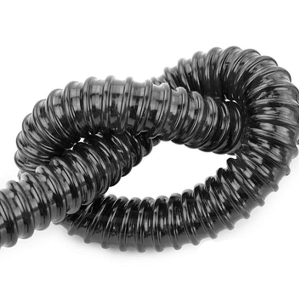 image 1 of SPARES2GO Cable Conduit Flexible Tube Tidy Sleeve Pipe (15m Length x 32mm Diameter)
