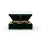 image 2 of Emerald Green Plush Velvet Ottoman Base King Size | Multi