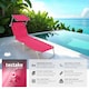 image 2 of Sun Lounger - foldable, adjustable sunroof, 4-step backrest, head cushion | Pink | pink | 1