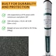 image 4 of NOVECRAFTO Standard Grade Shed Roof Felt – Heavy-Duty Mineral Roofing Felt for Sheds, Summerhouses & Kennels – Durable, Weatherproof Covering Black | 10m x 1m