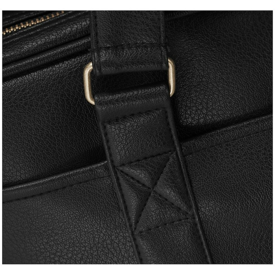 image 1 of Avenue Oxford 15.6in Laptop Slim Briefcase - Solid Black - 39 x 5 x 30cm | Black
