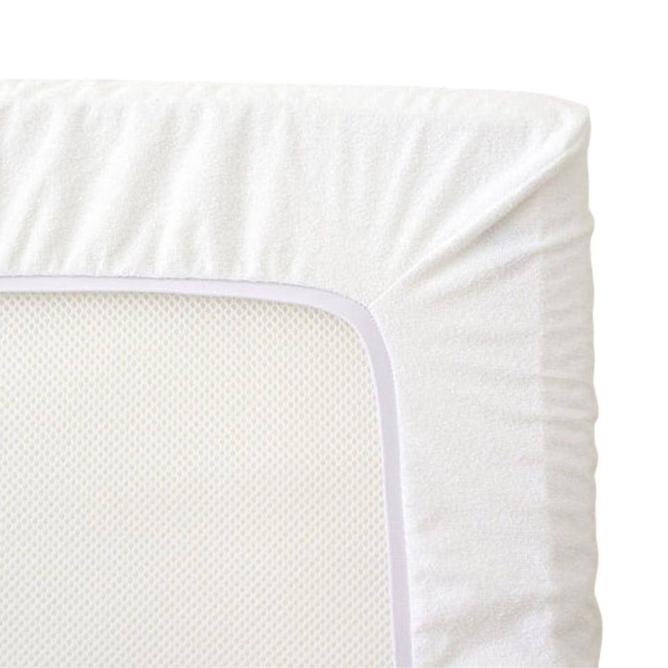 image 1 of Waterproof Fitted Mattress Protector for Cot Bed - 160 x 70cm