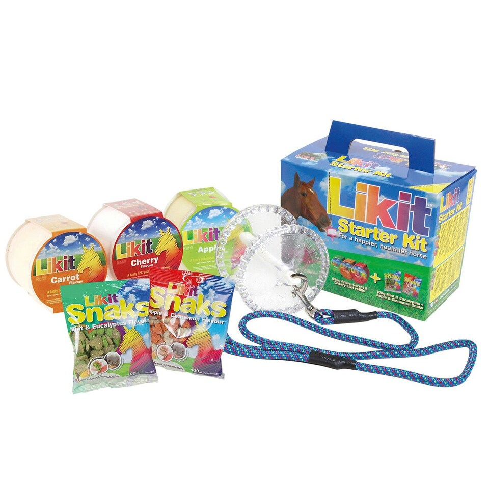 Likit Starter Kit For Horses And Ponies - Clear Glitter